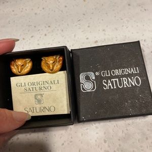 Sterling silver Italian cuff links